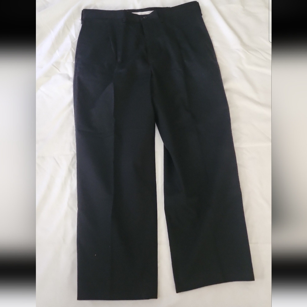 Riverside mens 36x27 black dress pants #WW9